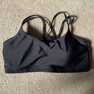 Under Armour black sports bra